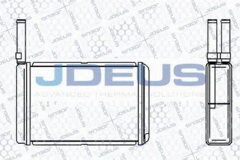 Jdeus RA2120180 - Теплообменник, отопление салона autospares.lv