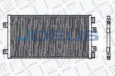 Jdeus RA7110711 - Конденсатор кондиционера autospares.lv