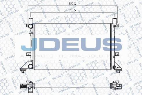 Jdeus TH0540006 - Термостат охлаждающей жидкости / корпус autospares.lv