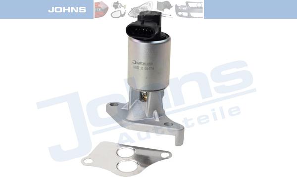 Johns AGR 55 08-076 - Клапан возврата ОГ autospares.lv