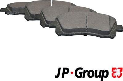 JP Group 4663600410 - Тормозные колодки, дисковые, комплект autospares.lv