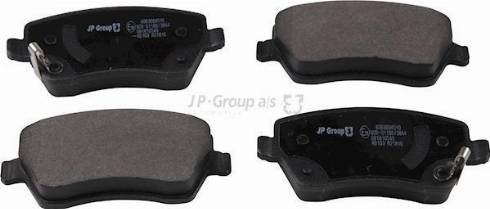 JP Group 4063604510 - Тормозные колодки, дисковые, комплект autospares.lv
