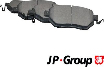 JP Group 4063600810 - Тормозные колодки, дисковые, комплект autospares.lv