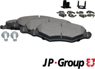 JP Group 4163600910 - Тормозные колодки, дисковые, комплект autospares.lv