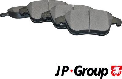JP Group 4163601510 - Тормозные колодки, дисковые, комплект autospares.lv