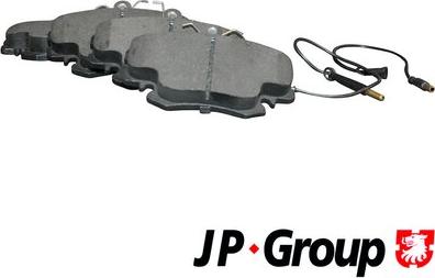 JP Group 4163603110 - Тормозные колодки, дисковые, комплект autospares.lv