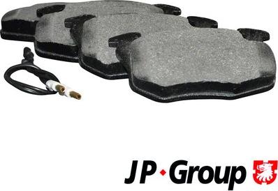 JP Group 4163602810 - Тормозные колодки, дисковые, комплект autospares.lv