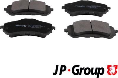 JP Group 4163607810 - Тормозные колодки, дисковые, комплект autospares.lv