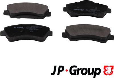 JP Group 4163607710 - Тормозные колодки, дисковые, комплект autospares.lv