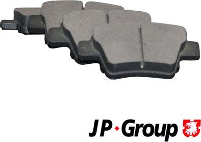 JP Group 4163700410 - Тормозные колодки, дисковые, комплект autospares.lv