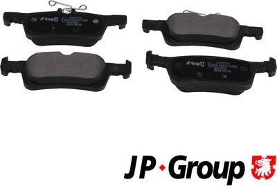 JP Group 4163701510 - Тормозные колодки, дисковые, комплект autospares.lv