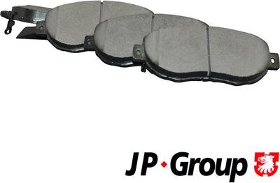 JP Group 4863600410 - Тормозные колодки, дисковые, комплект autospares.lv