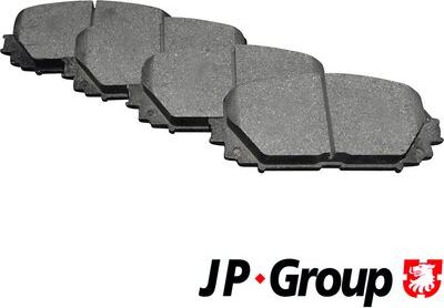 JP Group 4863601610 - Тормозные колодки, дисковые, комплект autospares.lv