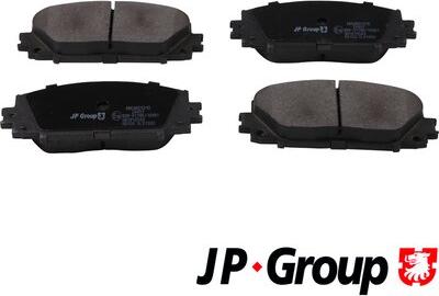 JP Group 4863601210 - Тормозные колодки, дисковые, комплект autospares.lv