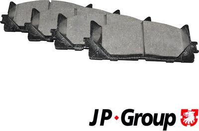 JP Group 4863603210 - Тормозные колодки, дисковые, комплект autospares.lv