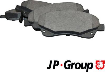 JP Group 4863602510 - Тормозные колодки, дисковые, комплект autospares.lv