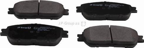 JP Group 4863607410 - Тормозные колодки, дисковые, комплект autospares.lv
