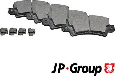 JP Group 4863701310 - Тормозные колодки, дисковые, комплект autospares.lv