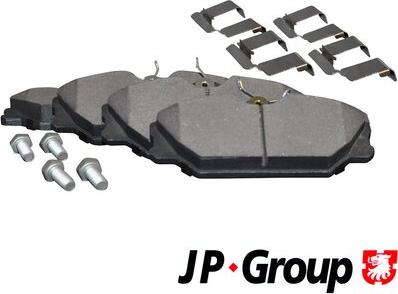 JP Group 4363601510 - Тормозные колодки, дисковые, комплект autospares.lv