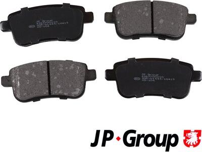 JP Group 4363700210 - Тормозные колодки, дисковые, комплект autospares.lv