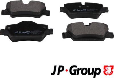 JP Group 6063700310 - Тормозные колодки, дисковые, комплект autospares.lv