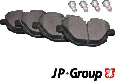 JP Group 1463701610 - Тормозные колодки, дисковые, комплект autospares.lv