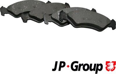 JP Group 1563601510 - Тормозные колодки, дисковые, комплект autospares.lv