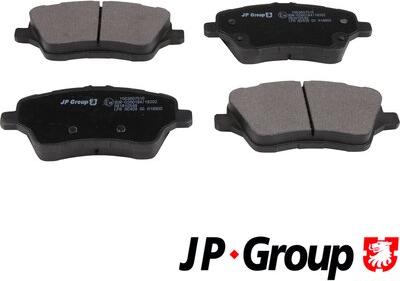 JP Group 1563607510 - Тормозные колодки, дисковые, комплект autospares.lv