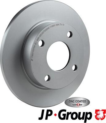 JP Group 1563103700 - Тормозной диск autospares.lv