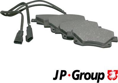 JP Group 1563700110 - Тормозные колодки, дисковые, комплект autospares.lv