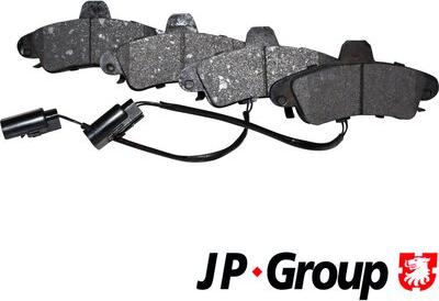 JP Group 1563700310 - Тормозные колодки, дисковые, комплект autospares.lv