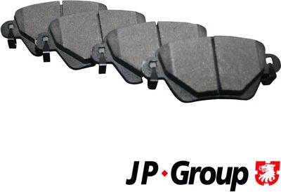 JP Group 1563700210 - Тормозные колодки, дисковые, комплект autospares.lv