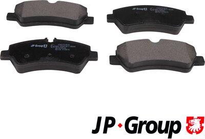 JP Group 1563701810 - Тормозные колодки, дисковые, комплект autospares.lv