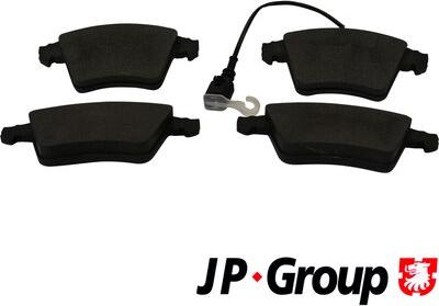 JP Group 1163609010 - Тормозные колодки, дисковые, комплект autospares.lv