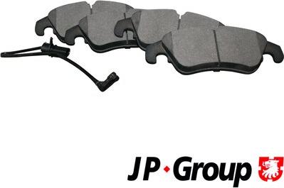 JP Group 1163606910 - Тормозные колодки, дисковые, комплект autospares.lv