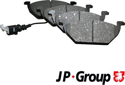 JP Group 1163601010 - Тормозные колодки, дисковые, комплект autospares.lv