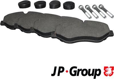 JP Group 1163601710 - Тормозные колодки, дисковые, комплект autospares.lv