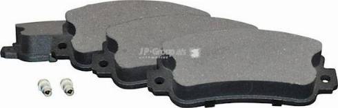 JP Group 1163608710 - Тормозные колодки, дисковые, комплект autospares.lv
