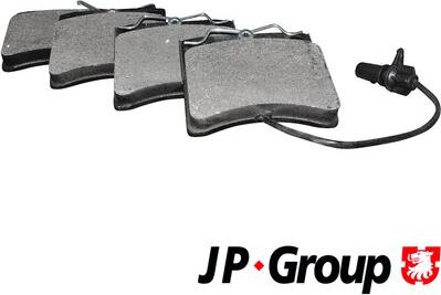 JP Group 1163603810 - Тормозные колодки, дисковые, комплект autospares.lv