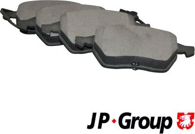 JP Group 1163602510 - Тормозные колодки, дисковые, комплект autospares.lv