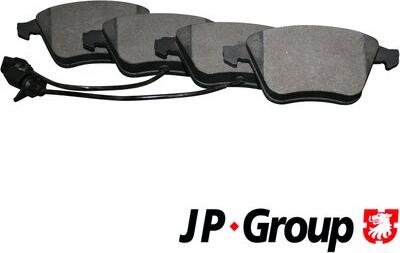 JP Group 1163607010 - Тормозные колодки, дисковые, комплект autospares.lv