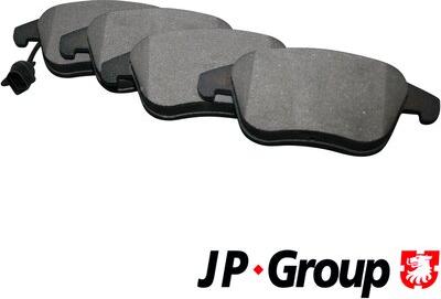 JP Group 1163607210 - Тормозные колодки, дисковые, комплект autospares.lv