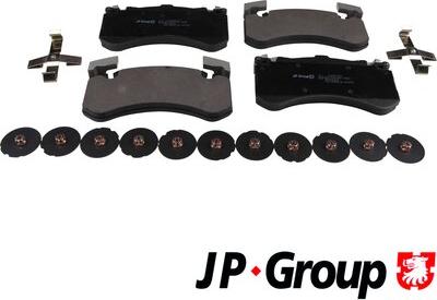 JP Group 1163613410 - Тормозные колодки, дисковые, комплект autospares.lv