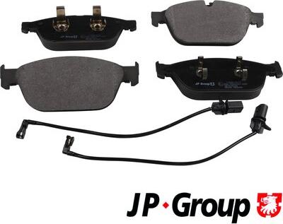 JP Group 1163613510 - Тормозные колодки, дисковые, комплект autospares.lv