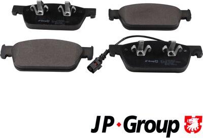 JP Group 1163613010 - Тормозные колодки, дисковые, комплект autospares.lv