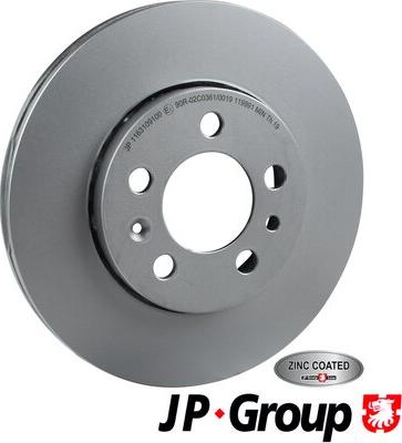 JP Group 1163109100 - Тормозной диск autospares.lv