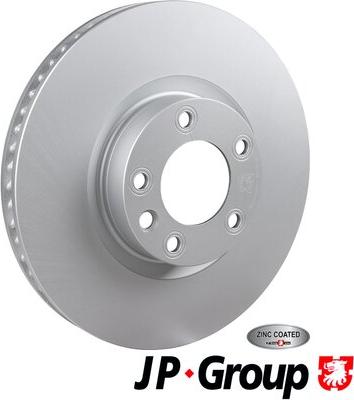 JP Group 1163116580 - Тормозной диск autospares.lv