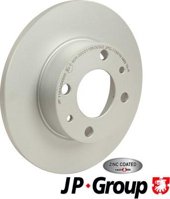 JP Group 1163204500 - Тормозной диск autospares.lv