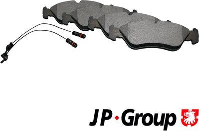 JP Group 1163705510 - Тормозные колодки, дисковые, комплект autospares.lv