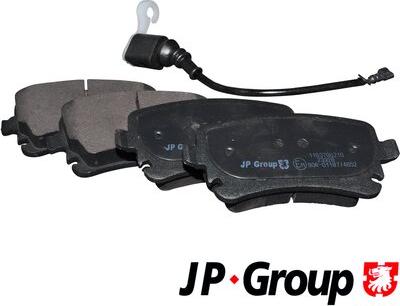 JP Group 1163706210 - Тормозные колодки, дисковые, комплект autospares.lv